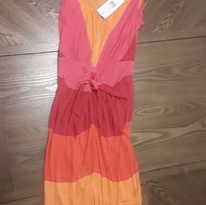 Maxi dress by BCBG Pink/Orange Size S